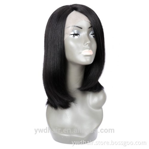8-26inch human hair short bob lace front wig Virgin Brazilian Straight Glueless human hair full lace wig with baby hair